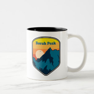 Borah Peak Idaho Sunrise Zweifarbige Tasse