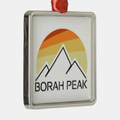 Borah Peak Retro Ornament Aus Metall (Rechts)