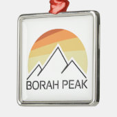 Borah Peak Retro Ornament Aus Metall (Links)