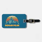 Borah Peak Retro Türkis Gepäckanhänger (Vorderseite horizontal)