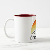Borah Peak Retro Zweifarbige Tasse (Links)