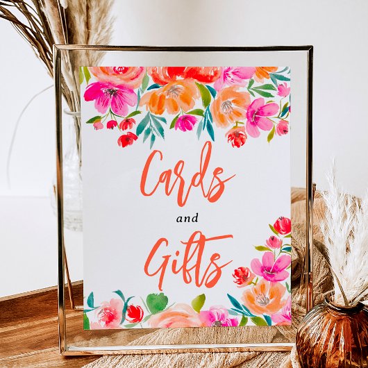 Borange Wildblumen Bridal Poster