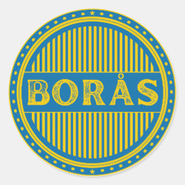 Borås City Pride Emblem – Swedish Identity Runder Aufkleber