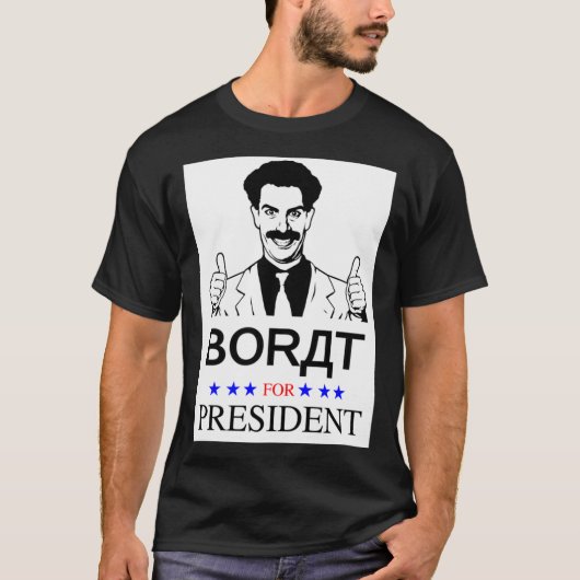 Borat for President Classic T-Shirt (Vorderseite)
