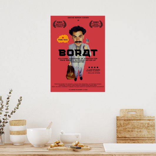 Borat Japanischer Stil 2 Poster (Küche)
