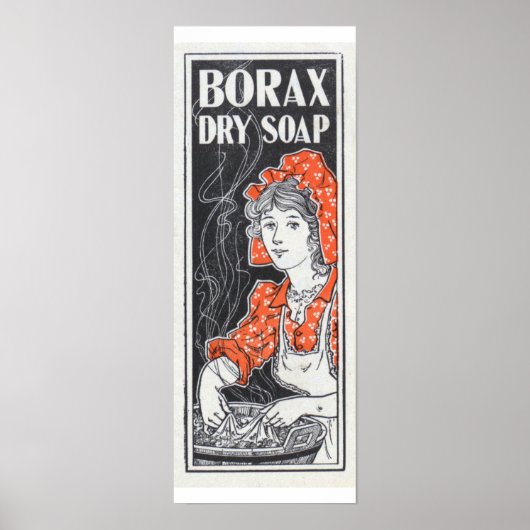 Borax Dry Soap Vintage Werbung Poster (Vorne)