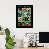 Borboletas do Brasil Poster (Heimbüro)