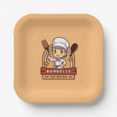 Borcelle Caters Custom Logo Paper Teller (Vorderseite)