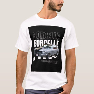 Borcelle Thunder Ride Vintage-Auto-T-Shirt für Män T-Shirt