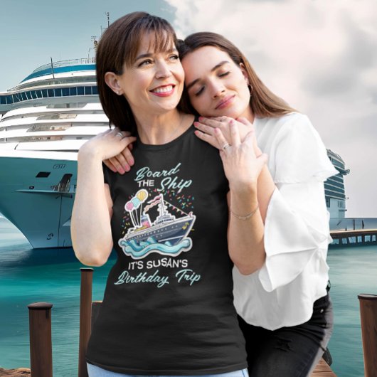 Bord des Schiffes Birthday Cruise T-Shirt