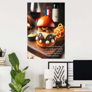 Bordeaux Bistro Burger 24 x 36 Poster