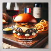 Bordeaux Bistro Burger Poster (Vorne)