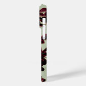 Bordeaux-Blume Case-Mate iPhone Hülle (Rückseite / Links)