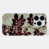 Bordeaux-Blume Case-Mate iPhone Hülle (Rückseite (Horizontal))