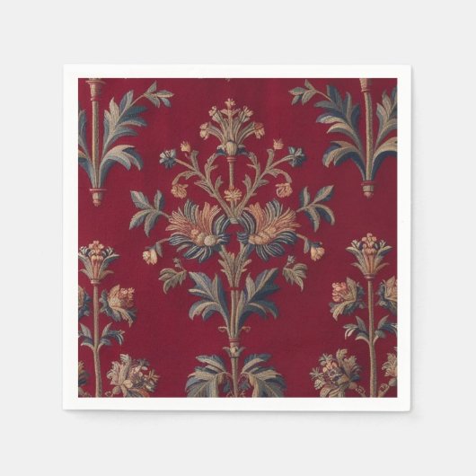 Bordeaux-Bordeaux-Broterie Serviette (Vorderseite)