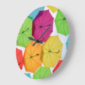 Bordeaux, Brollies. Ein Sonnenschirm in Frankreich Große Wanduhr (Winkel)