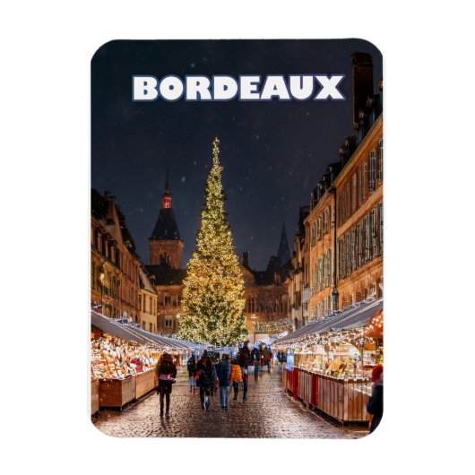 Bordeaux Christmas Charm Magnet (Vertikal)