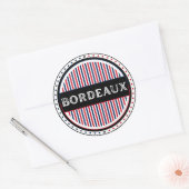 Bordeaux City Pride Emblem – French Identity Runder Aufkleber (Umschlag)