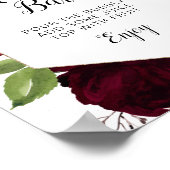 Bordeaux-Dusty-Blue-Mimosa-Bar Poster (Ecke)