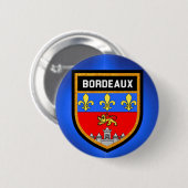 Bordeaux-Flagge Button (Vorne & Hinten)