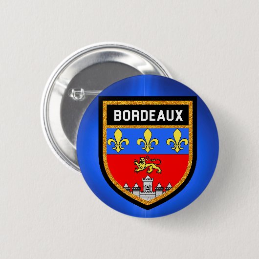 Bordeaux-Flagge Button (Vorne & Hinten)