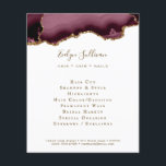 Bordeaux-Flyer Flyer<br><div class="desc">eleganter Schönheitssalon Flyer</div>