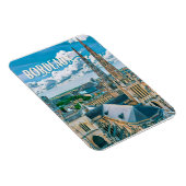 Bordeaux Foto Vintage Magnet (Rechte Seite)