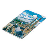 Bordeaux Foto Vintage Magnet (Linke Seite)