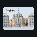 Bordeaux Fotografie Handschrift Magnet<br><div class="desc">Das perfekte Souvenir,  um sich an Ihre Reise nach Bordeaux zu erinnern. Mit handgeschriebenen Wasserfarben. Foto aus Bordeaux,  Frankreich. Fügen Sie ein spezielles Datum hinzu,  um es noch unvergesslicher zu machen!</div>