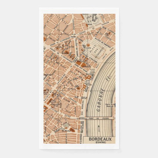 Bordeaux France Guest Towels Serviette (Vorderseite)