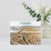 Bordeaux France Panorama View Postkarte (Stehend Vorderseite)