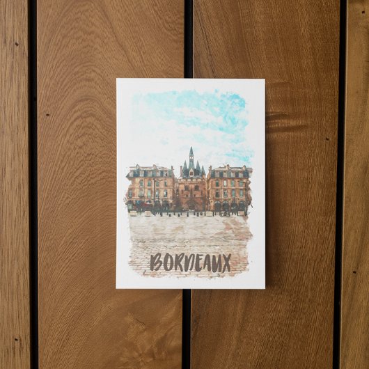 Bordeaux France Place de la Bourse Travel Postkarte