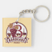 Bordeaux France Schlüsselanhänger (Rückseite)