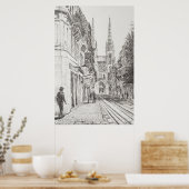 Bordeaux France. Twin spire.2010 Poster (Küche)