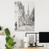 Bordeaux France. Twin spire.2010 Poster (Heimbüro)