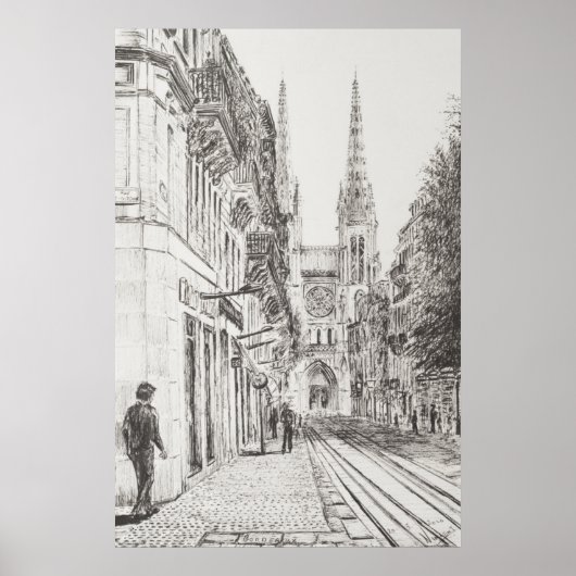 Bordeaux France. Twin spire.2010 Poster (Vorne)