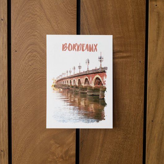 Bordeaux Frankreich City Travel Postkarte