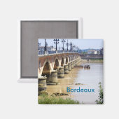 Bordeaux, Frankreich Magnet (Vorderseite/Rückseite)