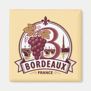 Bordeaux Frankreich Magnet