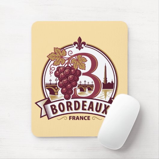 Bordeaux Frankreich Mousepad (Mit Mouse)
