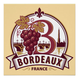 Bordeaux Frankreich Poster