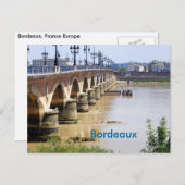 Bordeaux, Frankreich Postkarte (Vorne/Hinten)