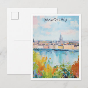 Bordeaux Frankreich Reise Stadt Ästhetik Postkarte