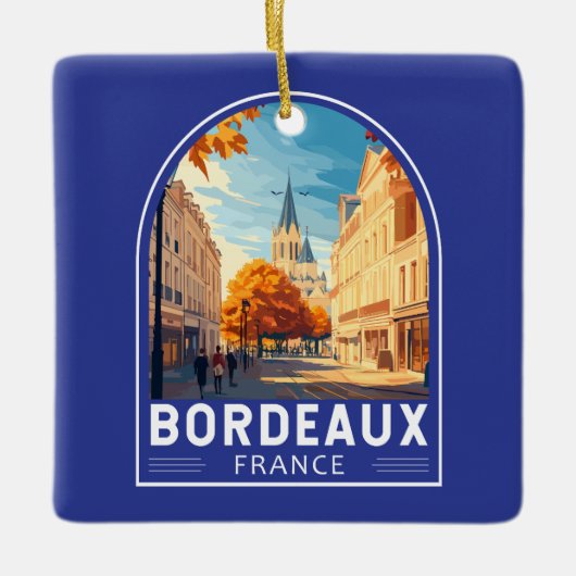 Bordeaux Frankreich Reisen Keramikornament (Vorderseite)