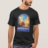 Bordeaux Frankreich Reisen T-Shirt (Vorderseite)