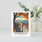 Bordeaux Frankreich Reisen Vintag Postkarte (Stehend Vorderseite)