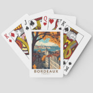 Bordeaux Frankreich Reisen Vintag Spielkarten