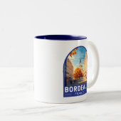 Bordeaux Frankreich Reisen Zweifarbige Tasse (VorderseiteRechts)