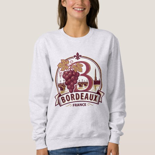 Bordeaux Frankreich Sweatshirt (Vorderseite)