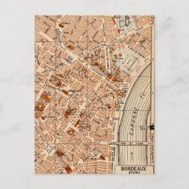 Bordeaux Frankreich Vintage-Karte Postkarte